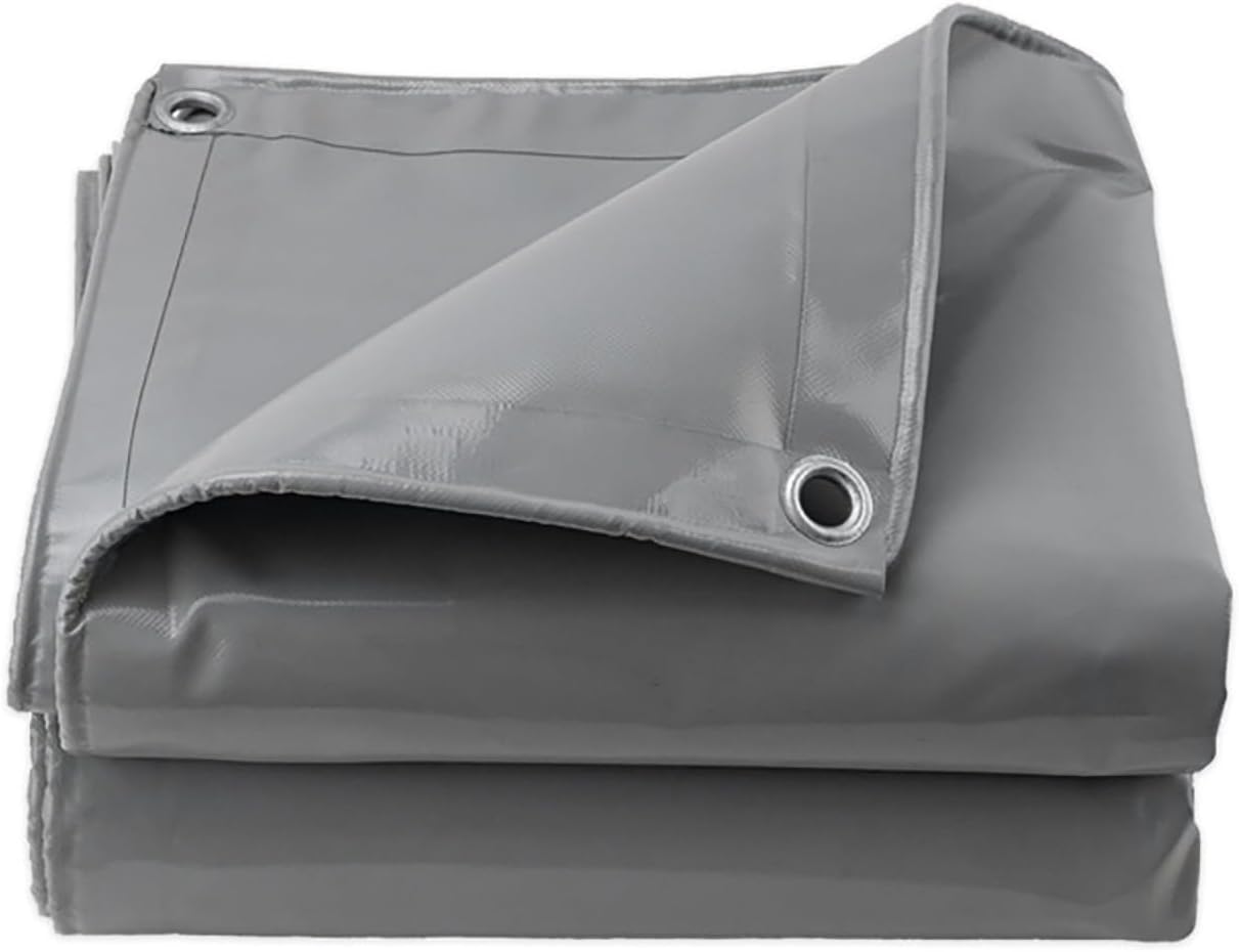 Heavy-Duty Waterproof Outdoor Sauna Tarp Tear-Resistant Double-Sided Coating Cover 78.74"x118.11" Zevon