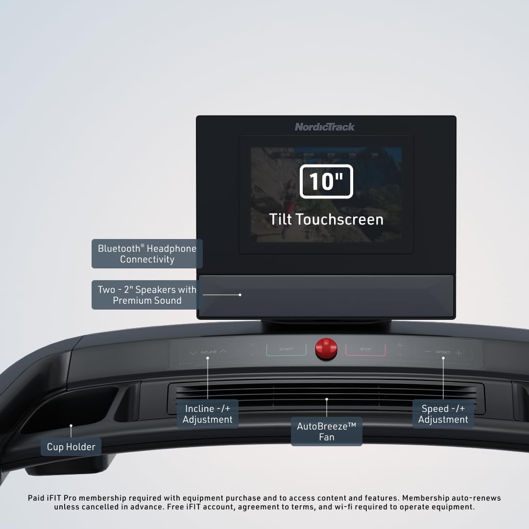 NordicTrack Commercial 1250 Treadmill Includes 1-Month iFIT Pro Membership Amazon Exclusive Zevon