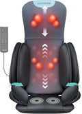 Full Back Shiatsu Neck & Back Massager Chair Pad with Heat, 4D Kneading & Compression Zevon