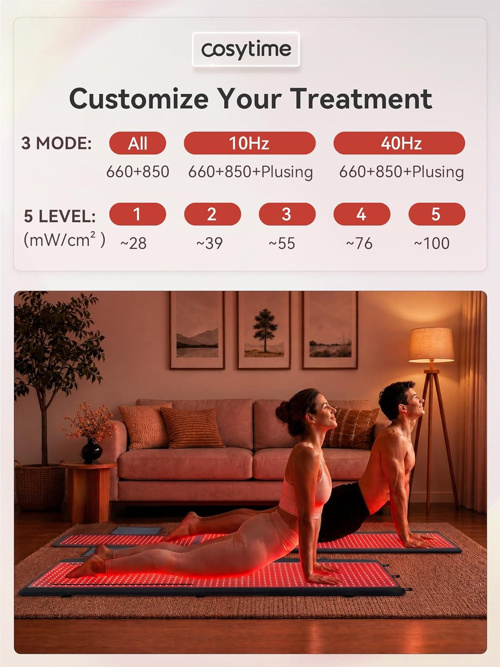 76"x33" Full Body Red Light Therapy Bag with Tri-Chip 8460 LED Matrix & Detachable Dual-Panels Zevon