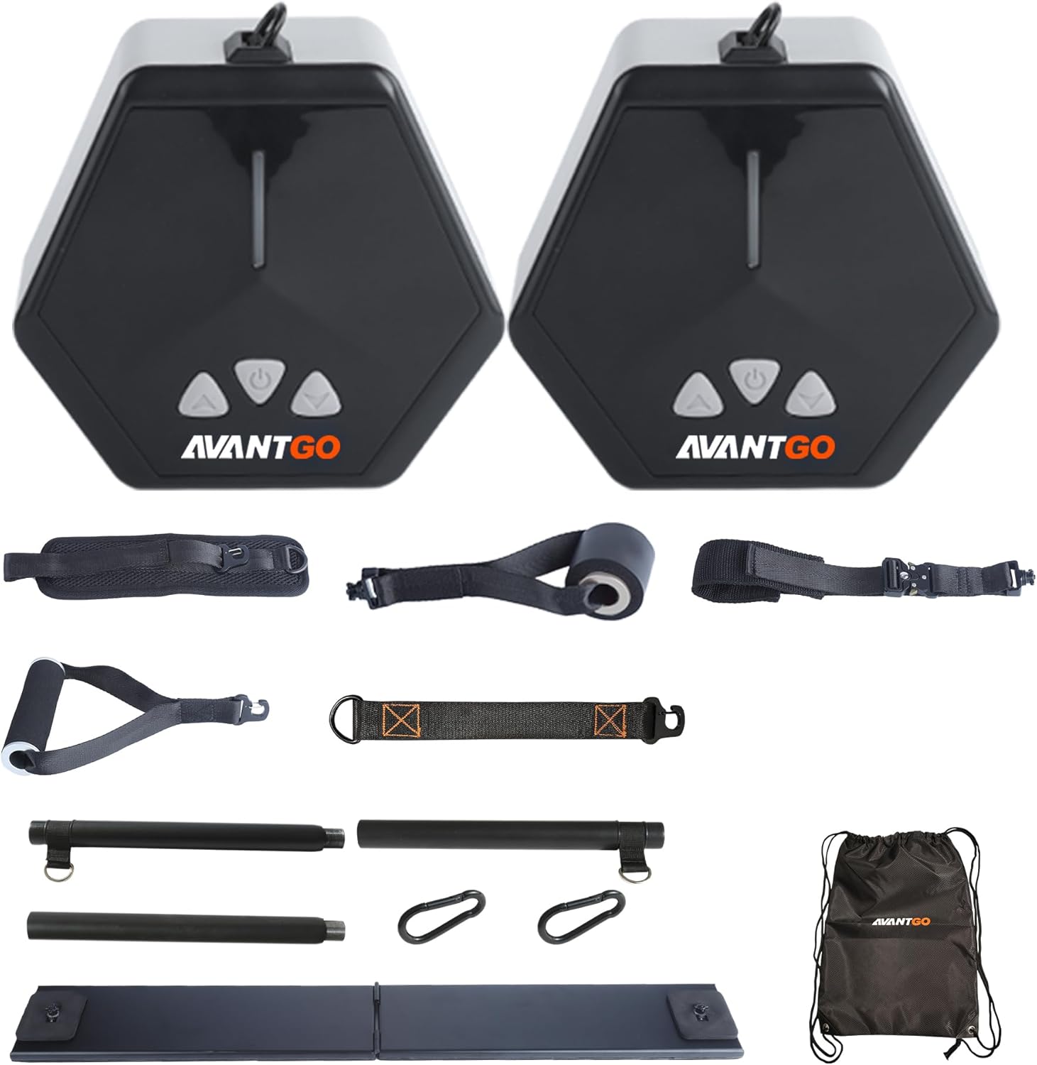 Multifunctional Portable Home Gym Cable Fitness Machine with Adjustable Resistance App & Bluetooth Connection Gray Zevon