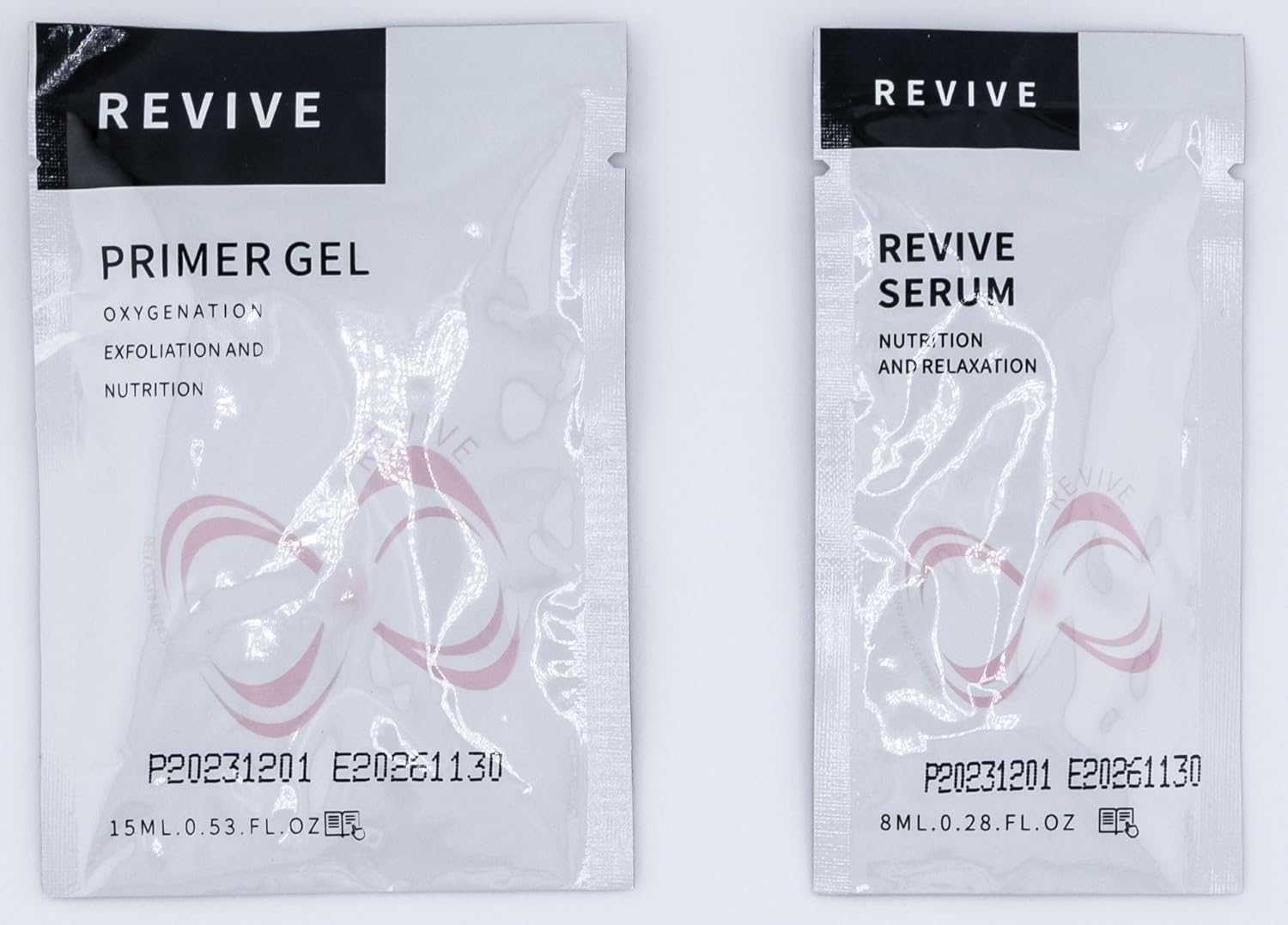 Revive Pods Oxygen Facial CO2 Therapy Set 6 Pods + 6 Primer Gels + 6 Serums After Treatment Zevon
