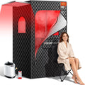 Viconor Portable Infrared Sauna Box with Red Light Therapy 5-Layer Waterproof Insulated 3L 1200W Steamer Zevon